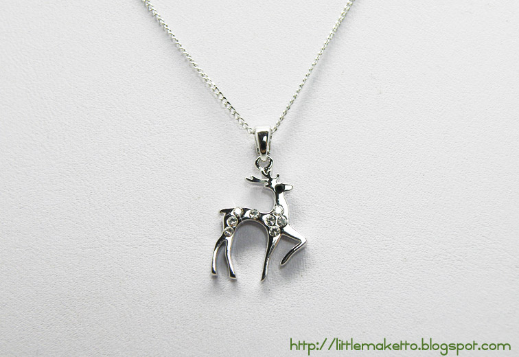 Silver Reindeer Necklace | Little Maketto