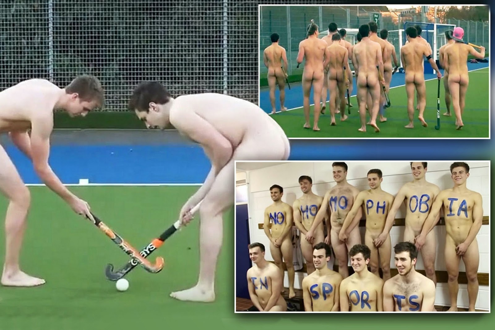 University Of Nottingham Men's Field Hockey Team Plays NAKED To Stand ...