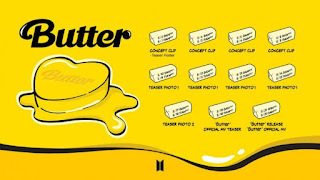 bts  تصدر جدول الترويج لأغنيتهم القادمة Butter