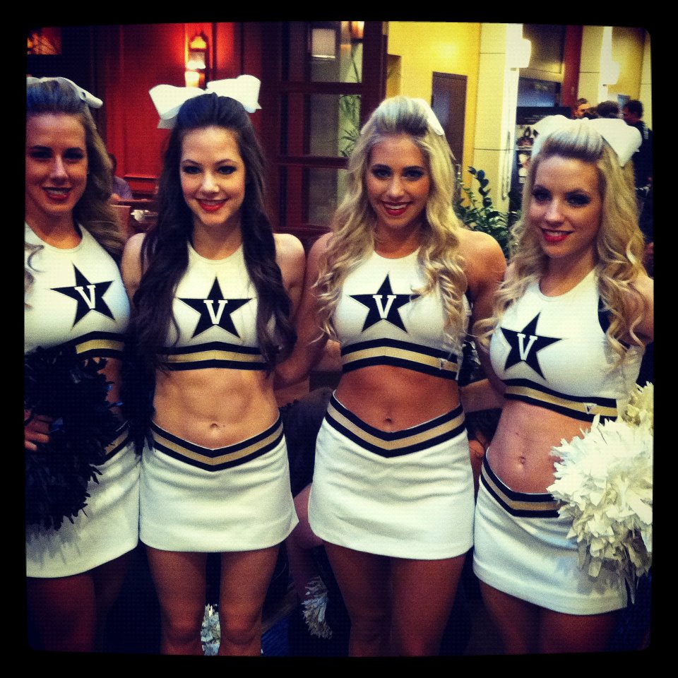 NFL and College Cheerleaders Photos Vanderbilt Cheerleaders Ready For