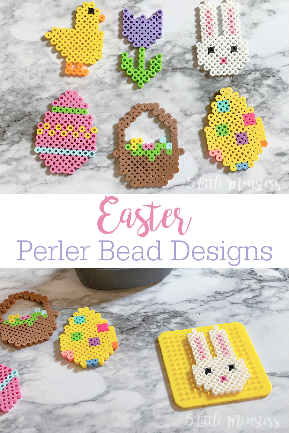 Easter Chick Fuse Bead Template Pattern {FREE Printable}