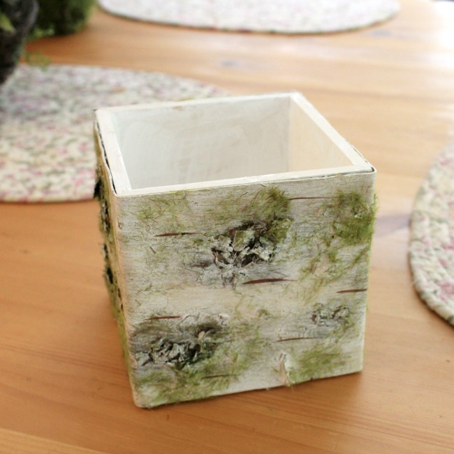How to Use Fake White Birch Bark Crafts a la mode