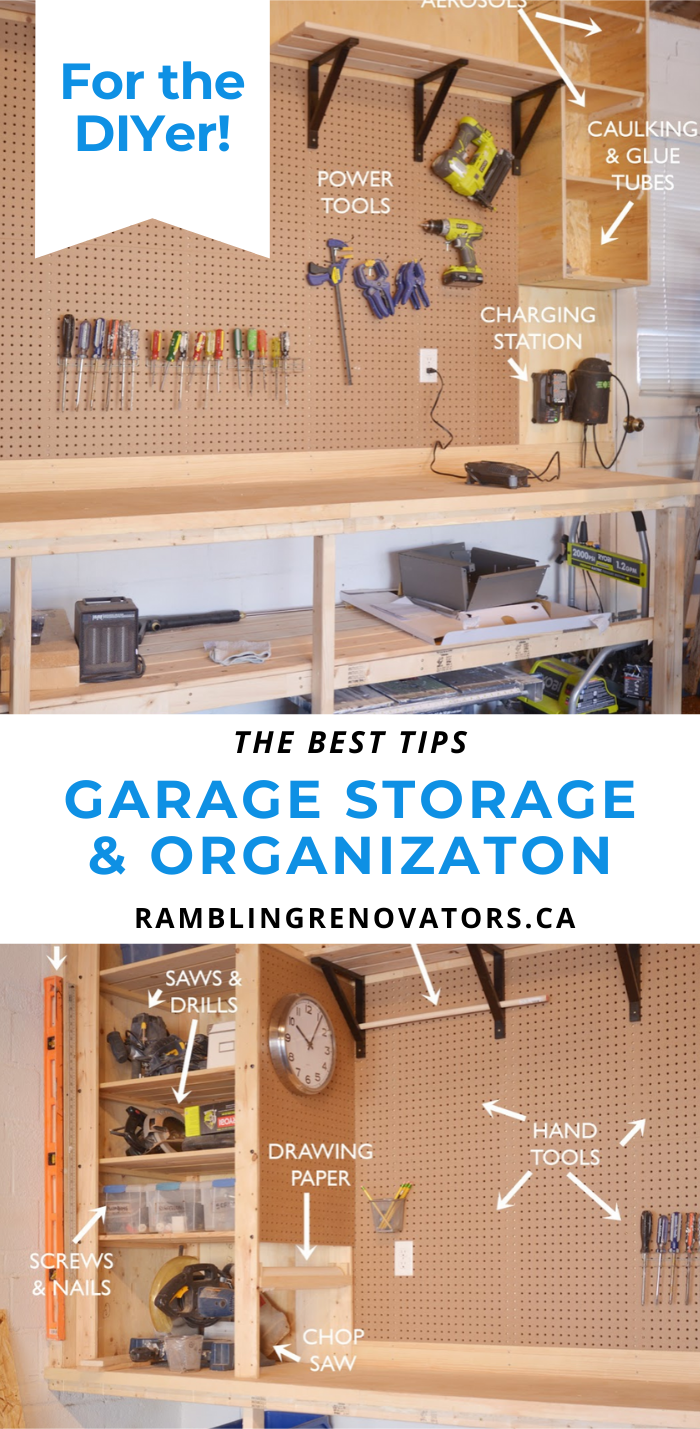 Efficient Garage Storage: DIY Storage Rack with Floating Bins