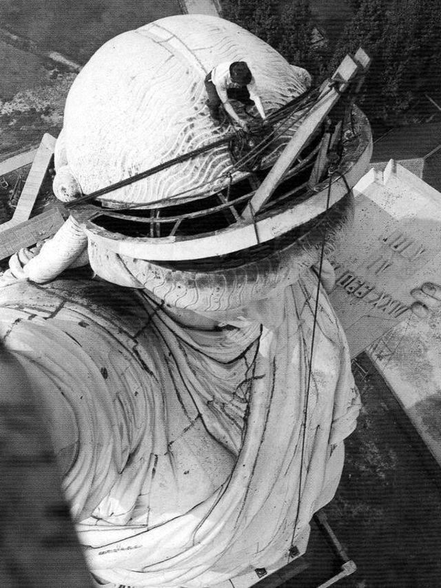 Some Rare Views of the Statue of Liberty From the Balcony on Its Torch