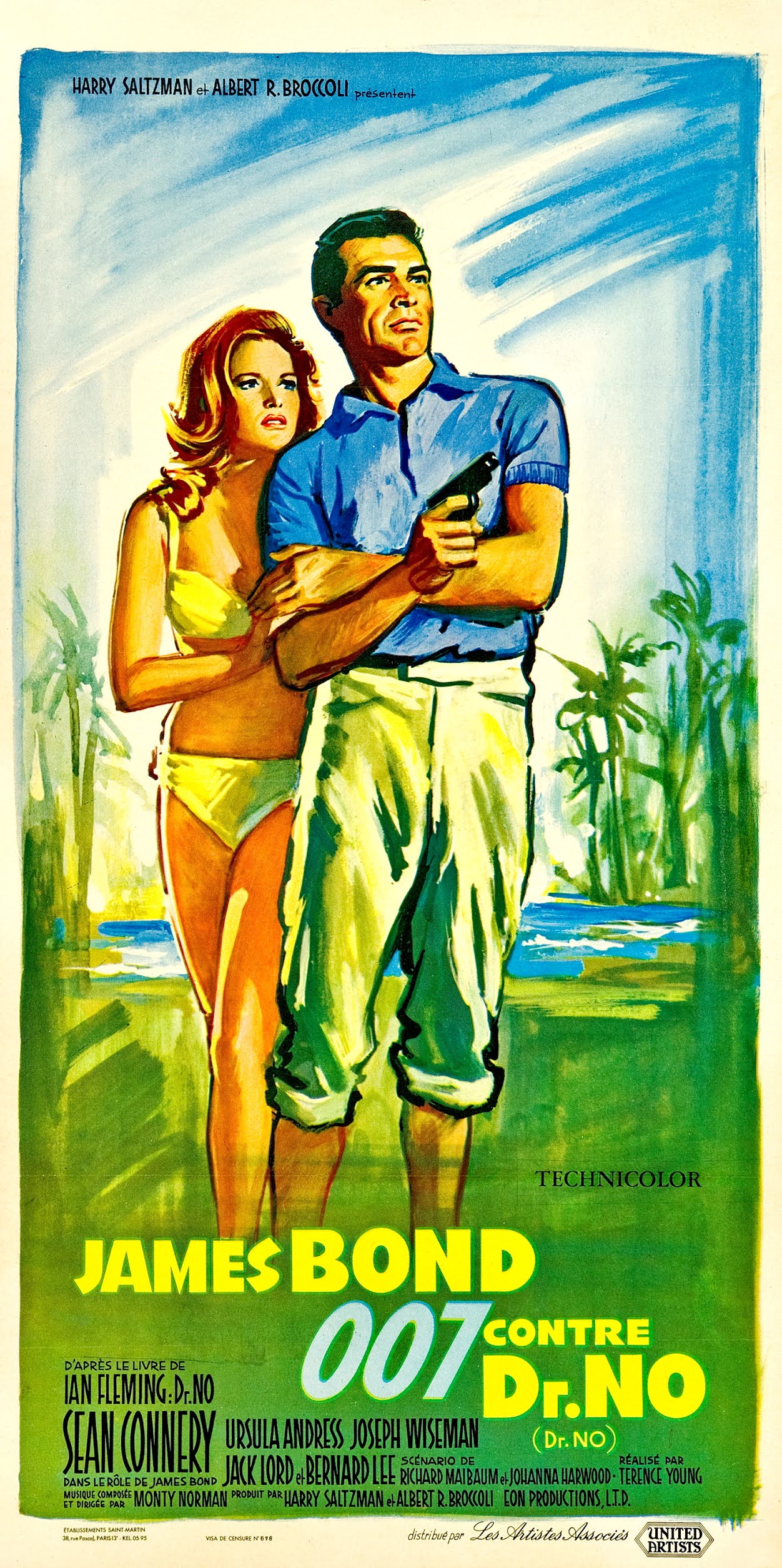 Agente 007 Contra El Doctor No Doctor No 1962 Carteles De Francia Boris Grinsson