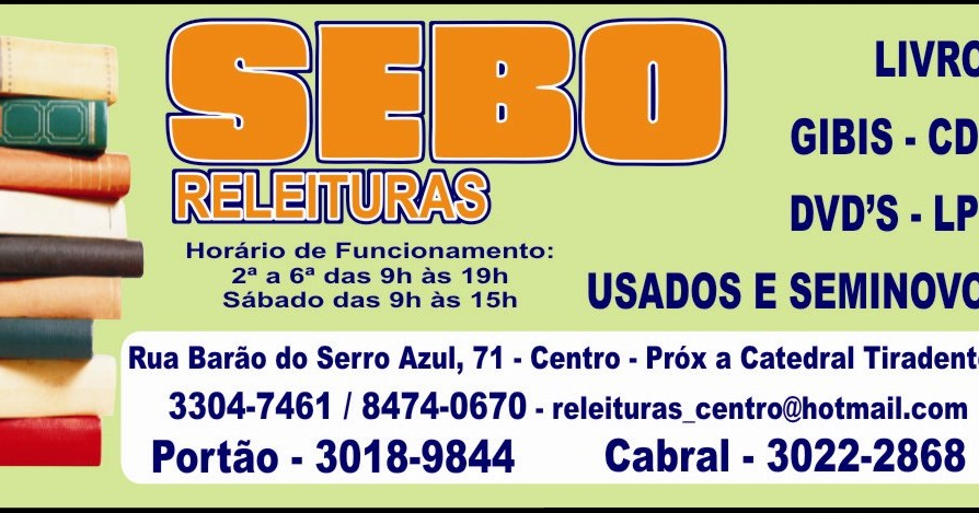 SEBOS DE CURITIBA: SEBO RELEITURAS CENTRO CURITIBA - 33047461