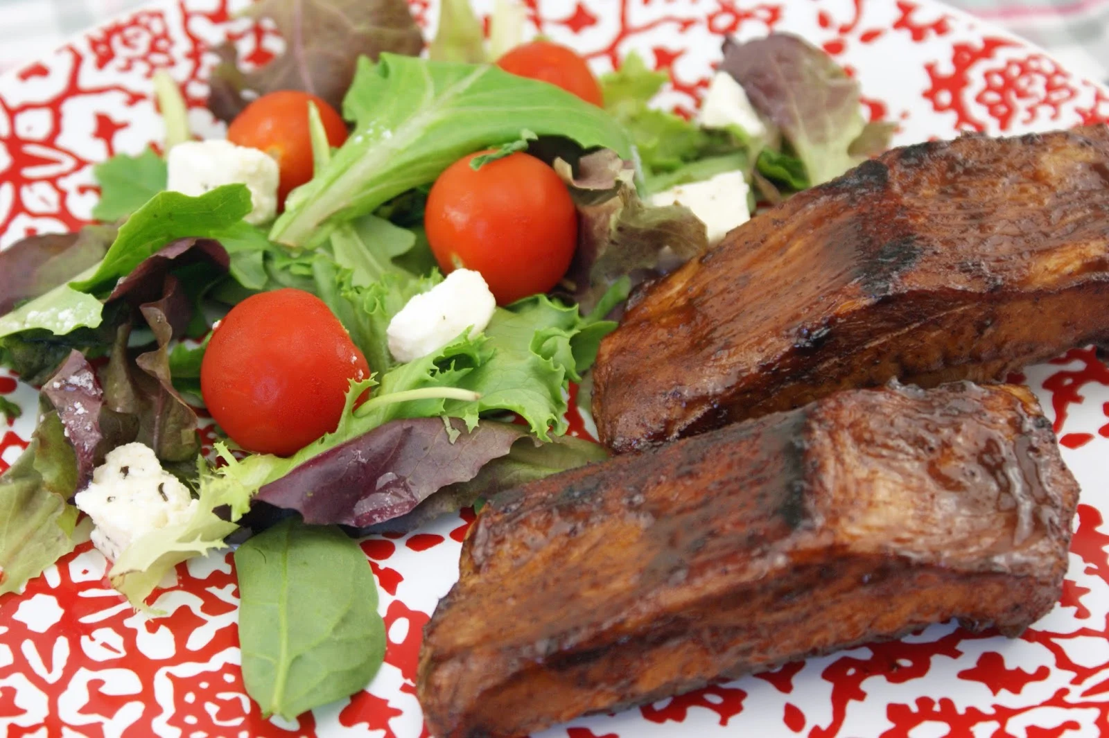 Afternoon Tea: Travers de porc à la plancha sauce Jack Daniel's