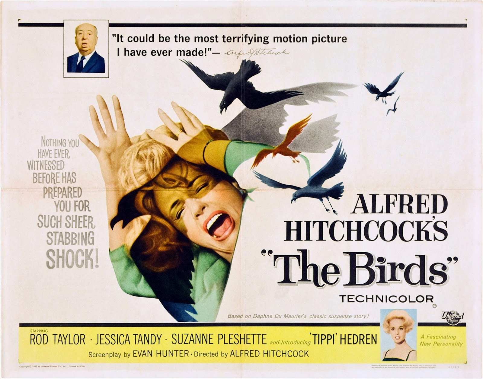 Affiches - Photos d'exploitation - Bandes annonces: Les oiseaux (1962