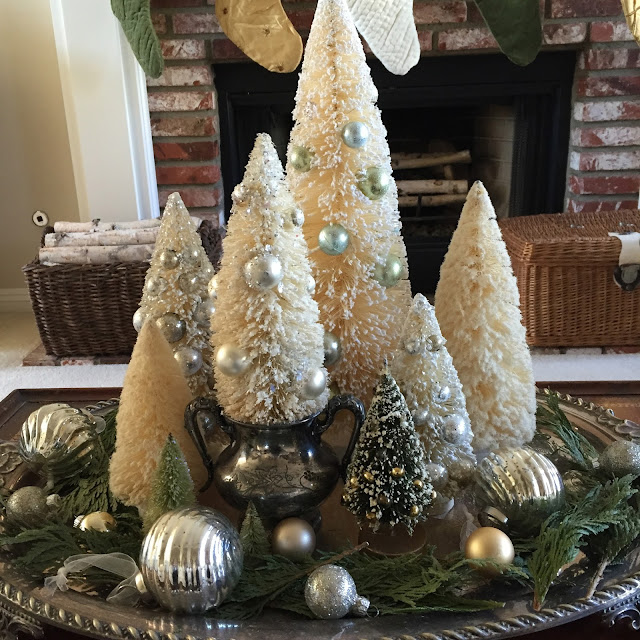 Holiday Decor Crush: Decorating with Bottle Brush Trees