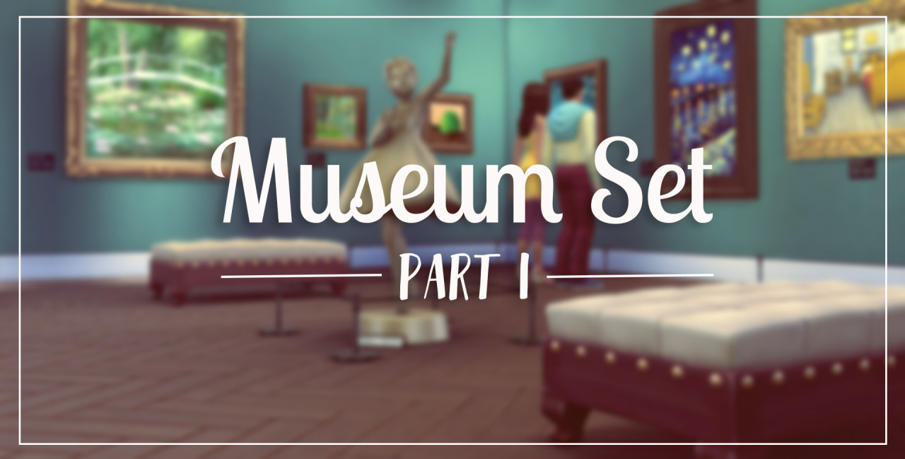 Sims 4 CC's The Best Museum Set Part 1 by Mlyssimblr