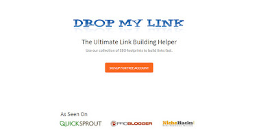 Dropmylink  - best and free online seo tool to drop links and get backlinks 