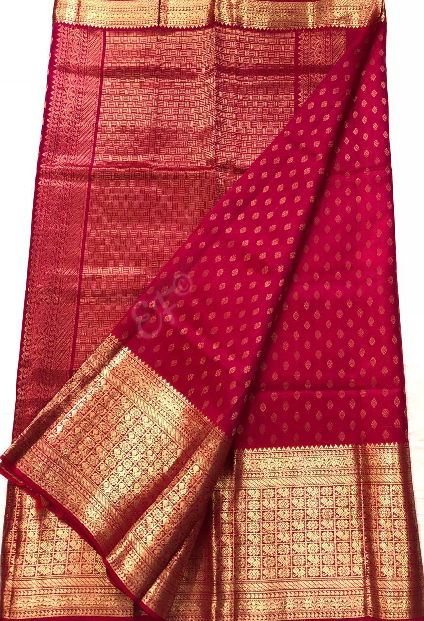Pure Handloom kanchi Gadwal Pattu Sarees