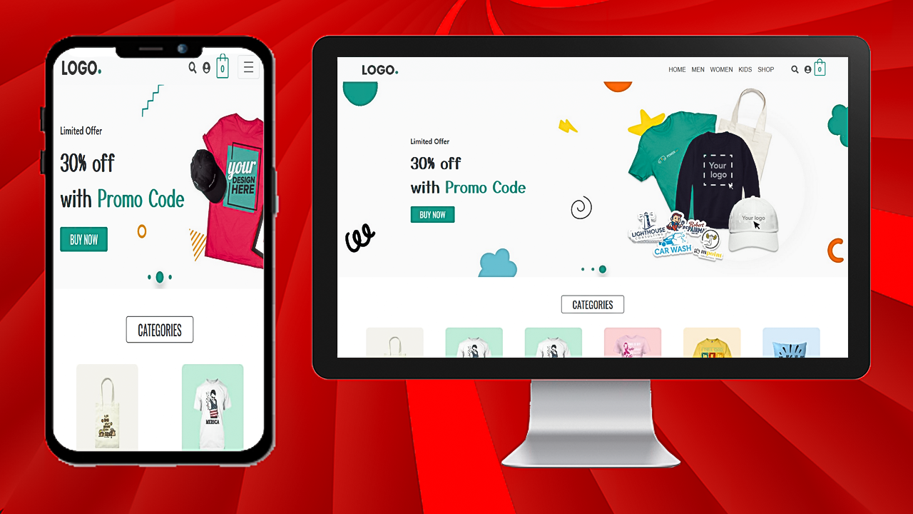 E-commerce Website Design with HTML, CSS