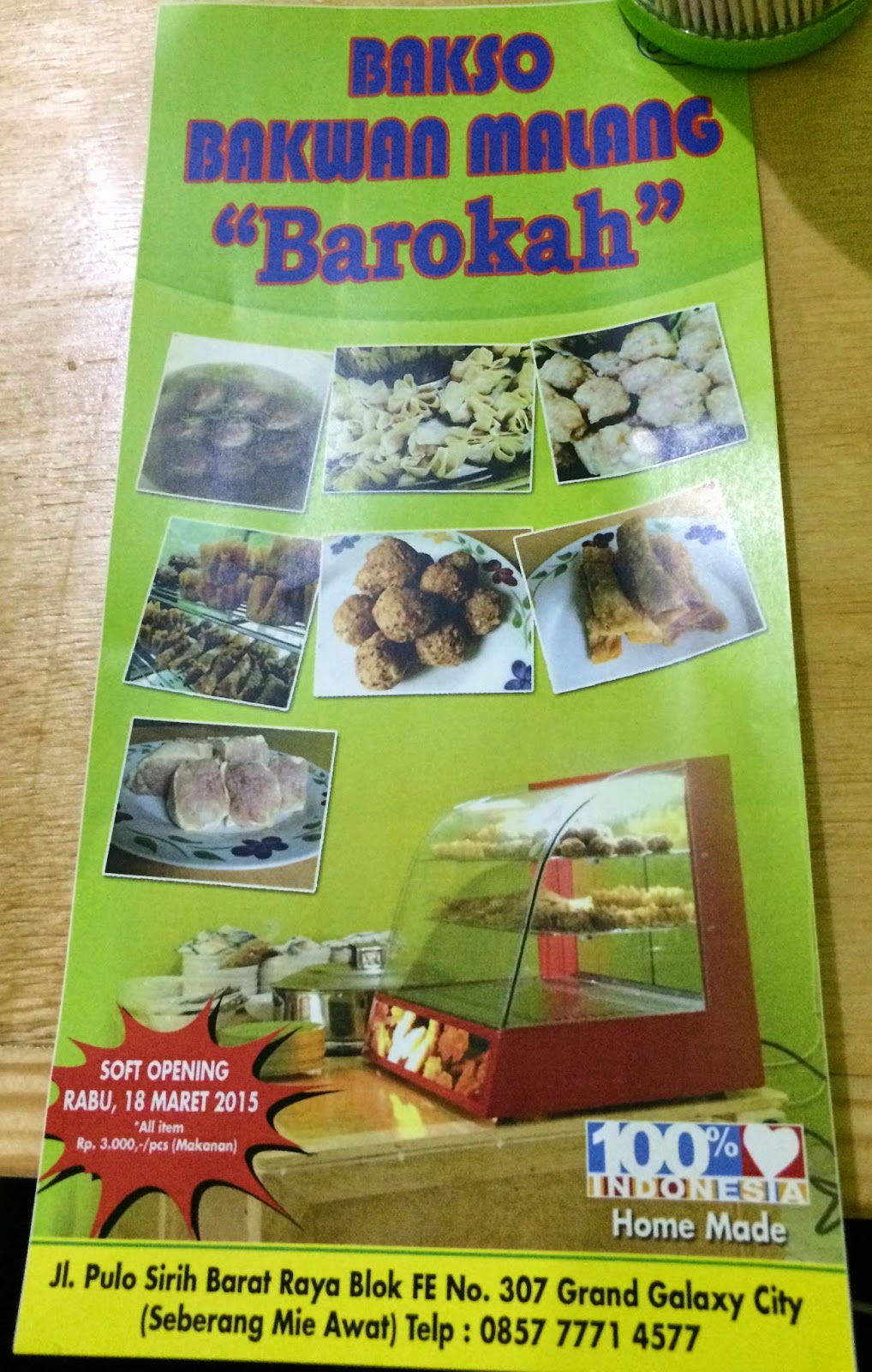 Inspirasikukeni: Grand opening Bakwan Malang "Barokah" di Grand Galaxy