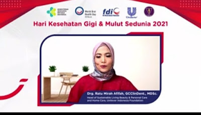 drg. Ratu Mirah Afifah, GCClinDent.m MDSc (Head of Sustainable Living Beauty & Personal Care and Home Care Unilever Indonesia Foundation