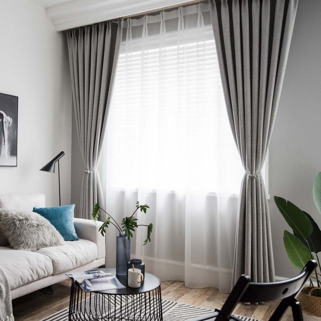 Grey Blackout Curtains For Bedroom