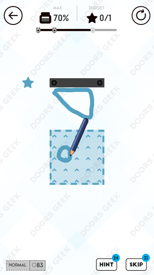Draw Here Level 83 Doors Geek