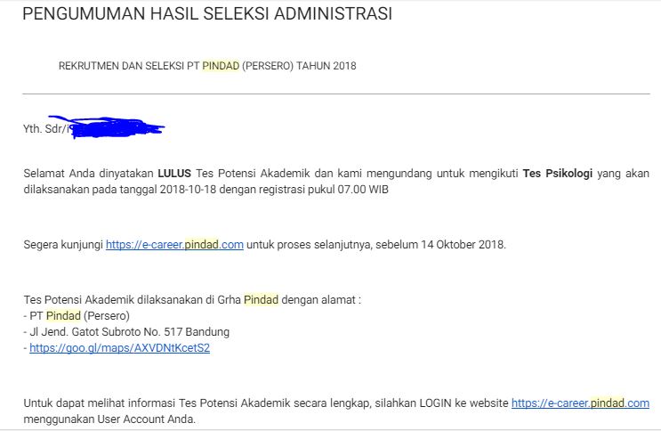Tes Seleksi Management Trainee Pt Pindad Persero 2018