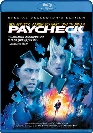 Paycheck 2003 BluRay 400MB Hindi Dual Audio ORG 480p