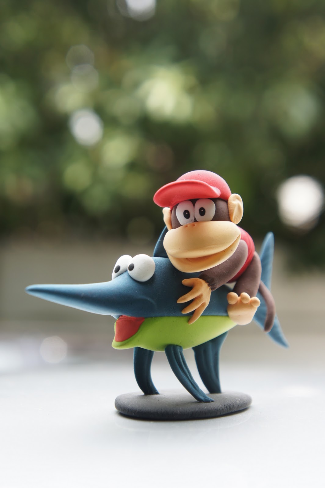 KarnclayparK Diddy riding Rhino, Frog, Swordfish and Donkey Kong