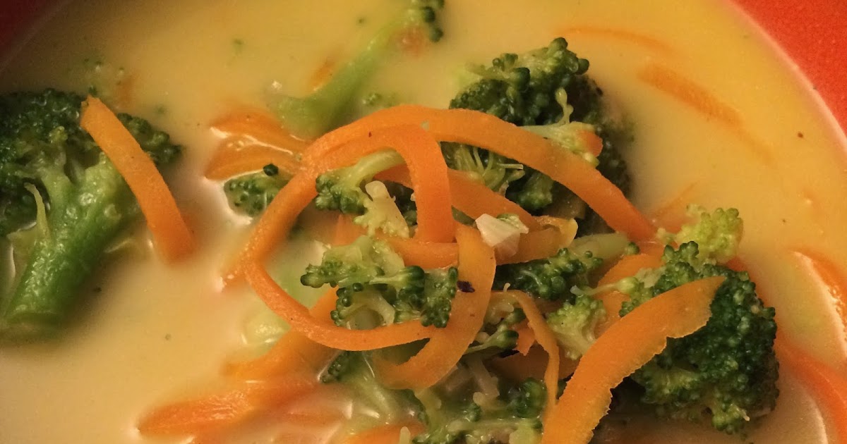CrazyCatsMom: Broccoli-Curry-Suppe
