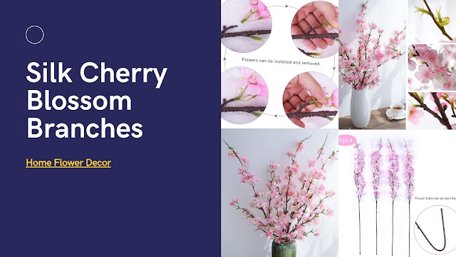 Silk Cherry Blossom Branches