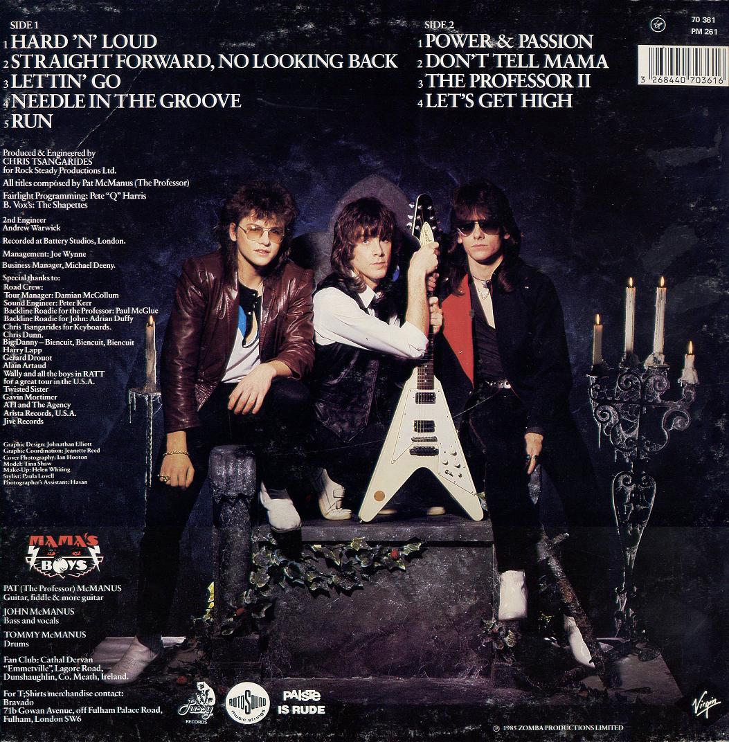 WHERE METAL RULES MAMA'S BOYS POWER AND PASSION (1985)