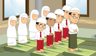 Hasil gambar untuk gambarorang shalat jamaah