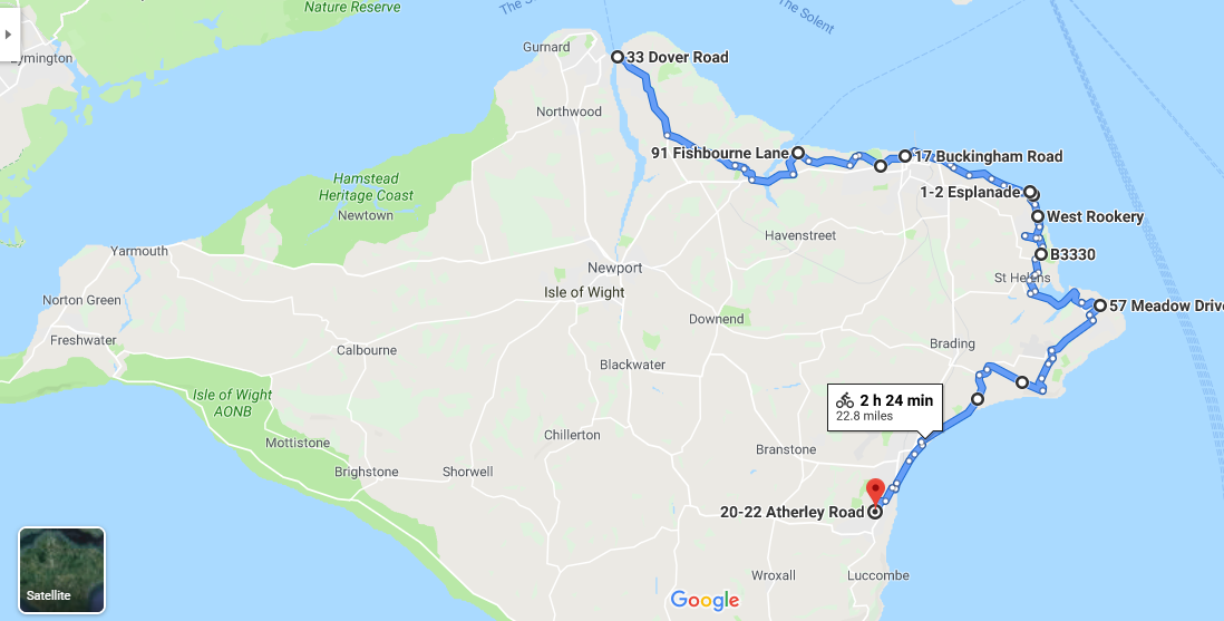 Ben and the Art of Bicycle Maintenance IoW Tour 2019 Day 1 Reading