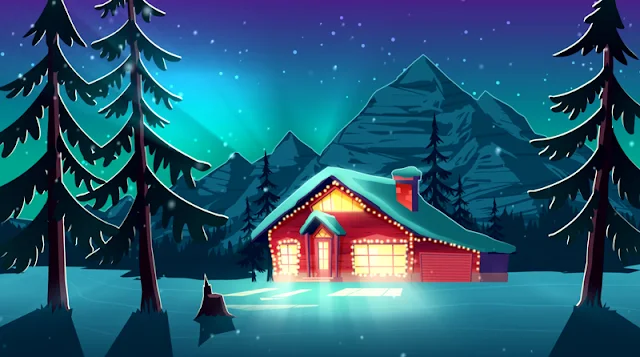 Christmas House Lights Screensaver