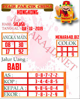 Syair Hk 8 Oktober 2019 Prediksi Hk 8 Oktober 2019