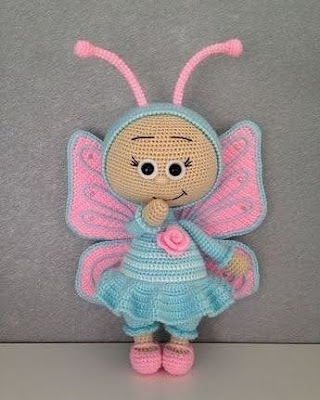 BORBOLETA AMIGURUMI