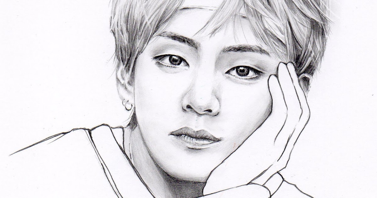 V Pencil Drawing