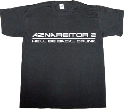 terminator Arnold Schwarzenegger fun partido popular pp aznar t-shirt ephemeral-t-shirts