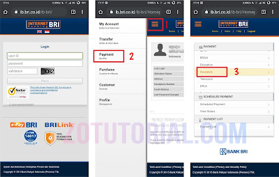 Bayar Asuransi BPJS via Internet Banking BRI