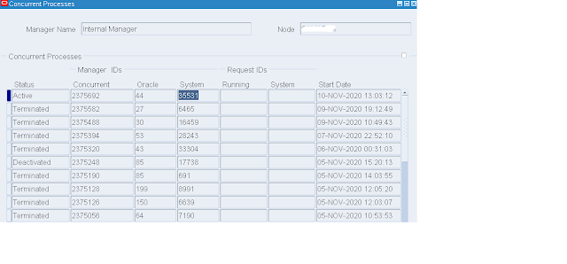 internal manager does-not start-status