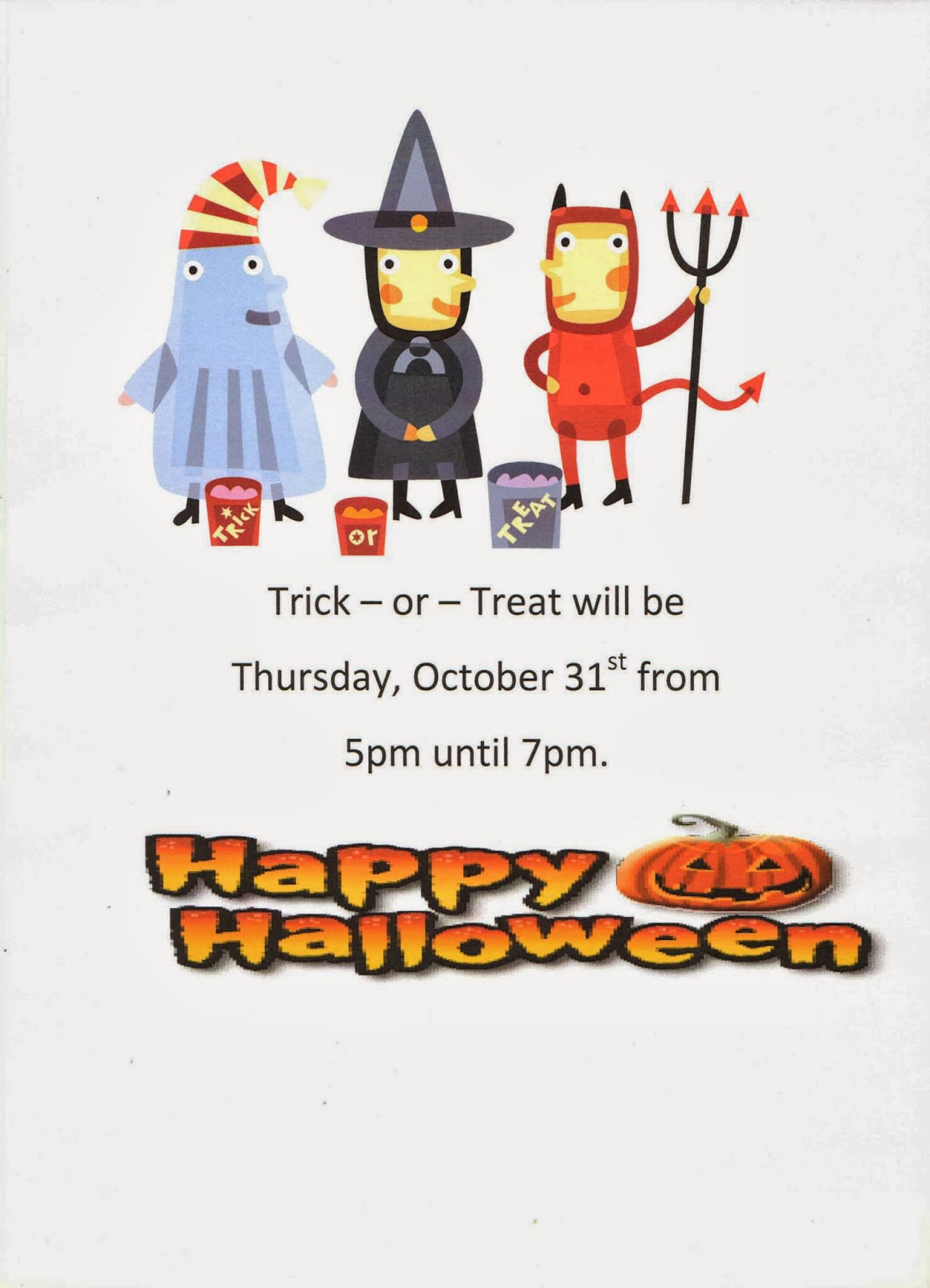 North JudsonWayne Township Public Library TrickOrTreat Hours in