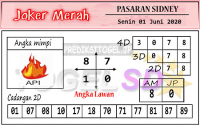 17+ Joker Merah Sydney Senin