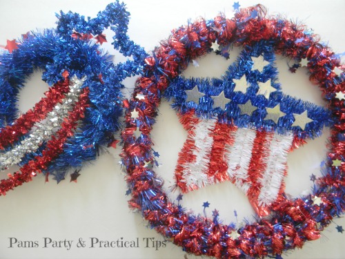 Easy 4th of July Craft, 4th of July Wreaths