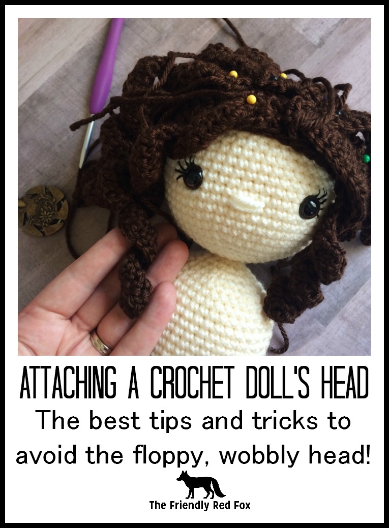 How to Sew on Doll's Heads The Friendly Red Fox