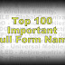 Top 100 Important Full Form Name