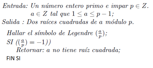 RAIZ CUADRADA MODULAR CUANDO N ES NUMERO PRIMO - Making Code