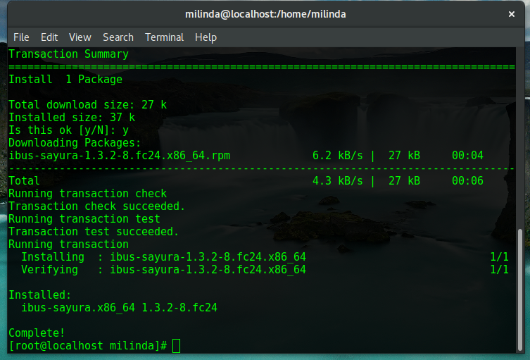 Wizard Solution Fedora මත "සයුර" Keyboard Layout එක ස්ථාපනය