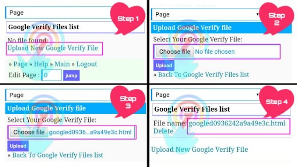 Google Verify Files list