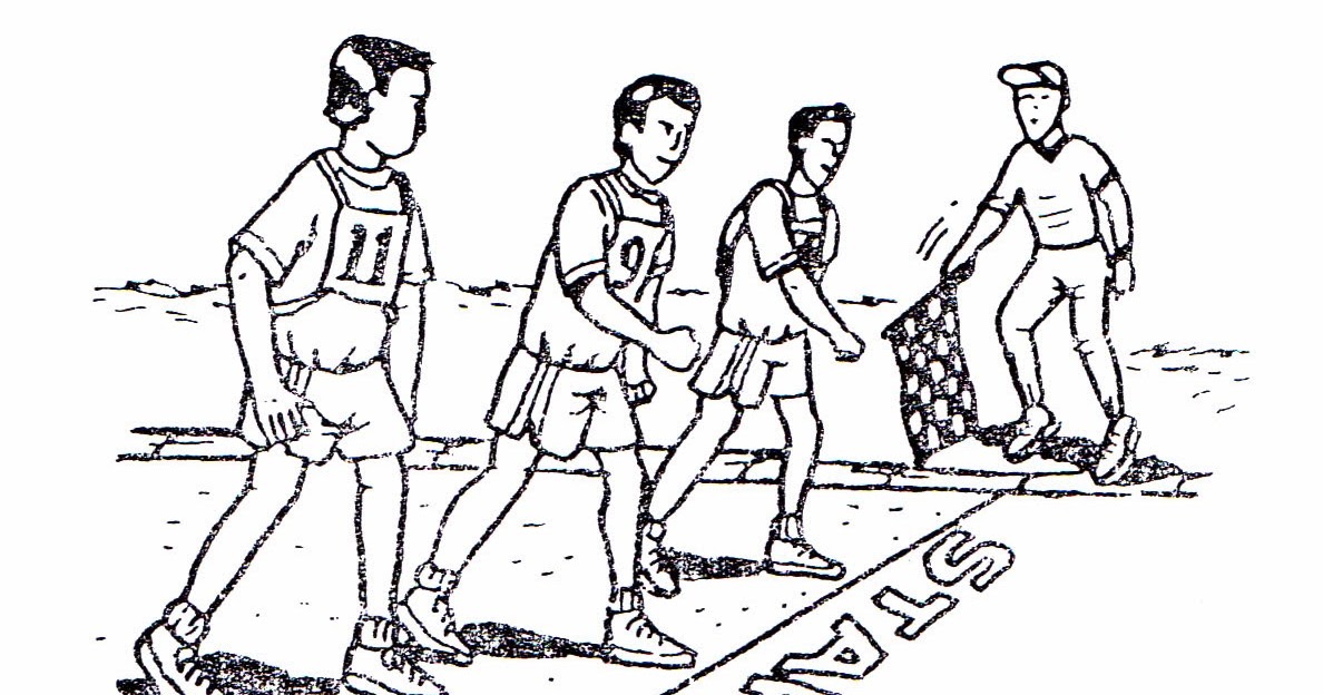 Cara Memasuki Garis Finish Lari Jarak Pendek Adalah