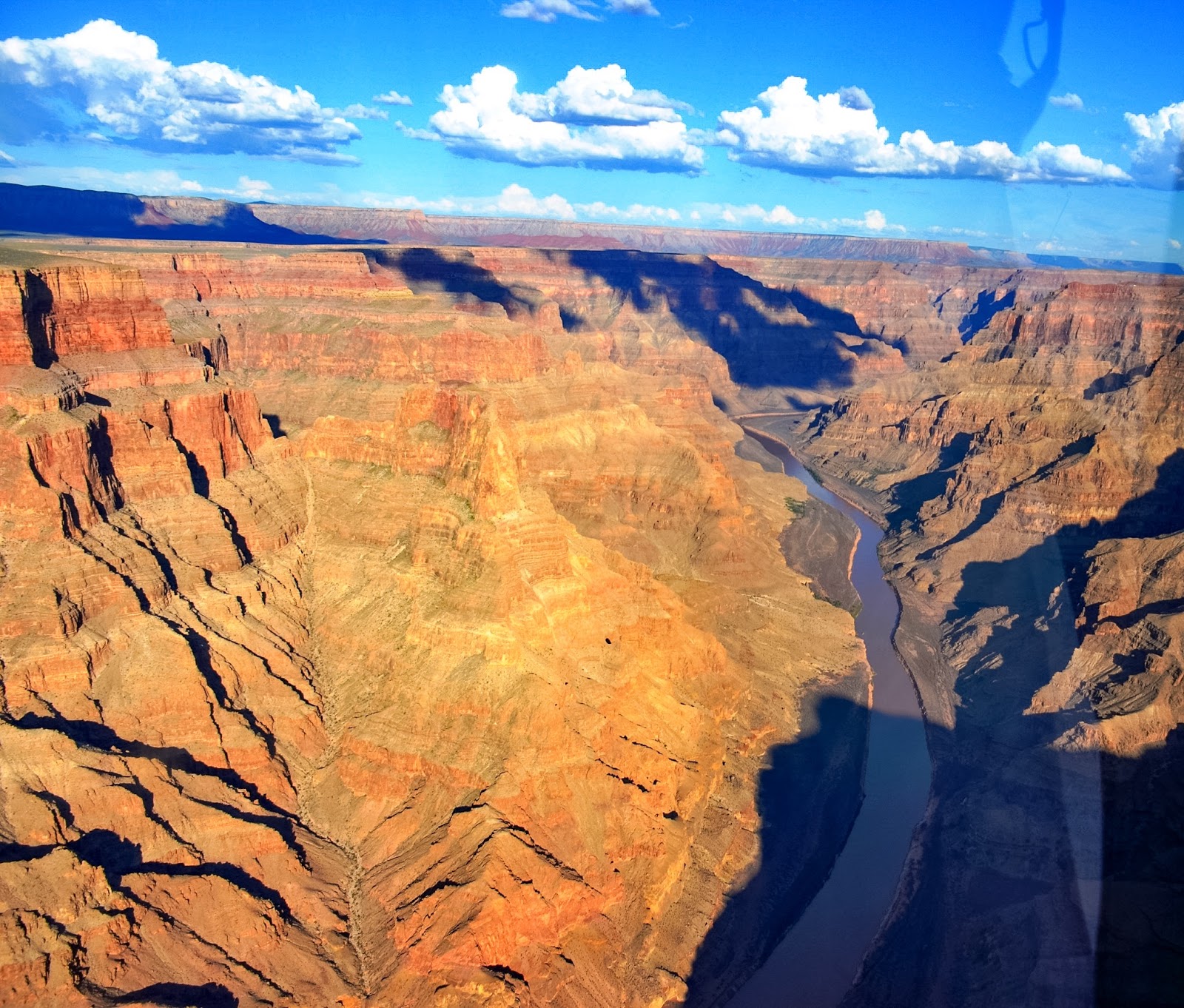 flying over the grand canyon