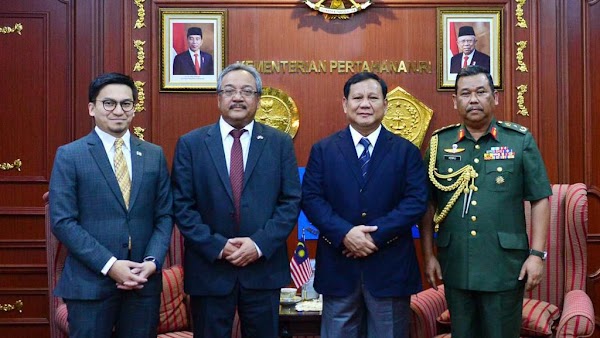 Menhan Prabowo-Dubes Malaysia Bahas Pertahanan Demi Stabilitas Keamanan