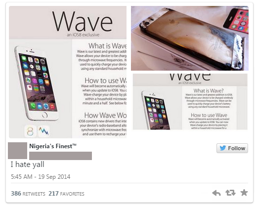The "Wave Hoax": iOS 8 Features Microwave Charging Abilities?? 