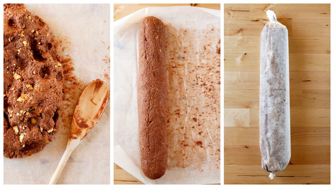 Exquisite chocolate salami cake!