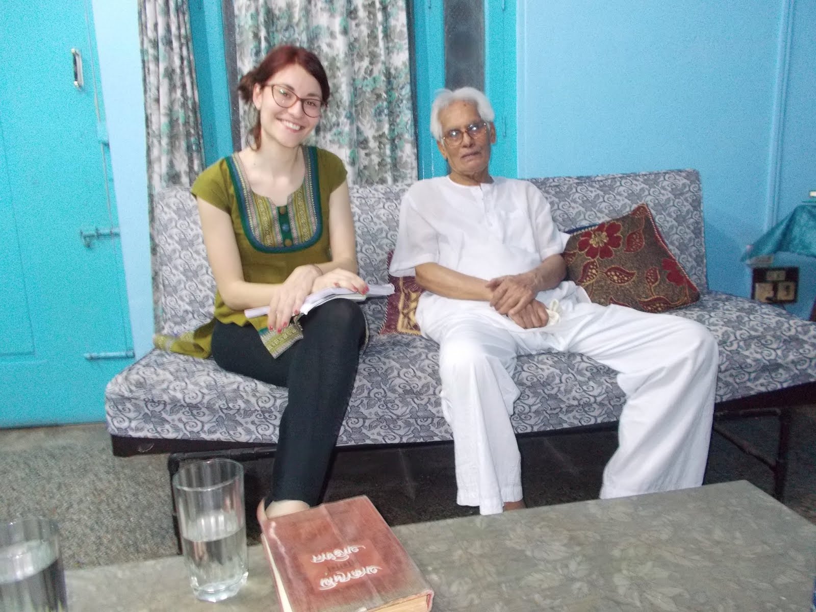 Daniela Cappello interviewing Samir Roychoudhury in 2015